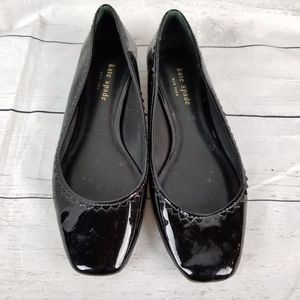 Kate Spade Patent Leather Ballet Flats Black Sz 6